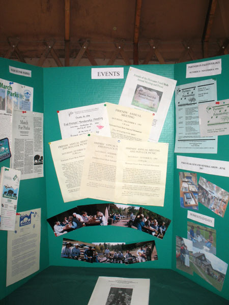 Exhibit of past Friends events